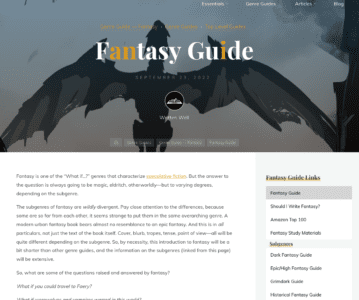 Genre Guides and Essentials
